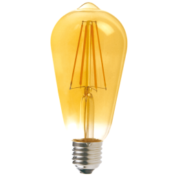 LINUS LN-5485 FILAMENT ნათურა E27 8W 2200K 800LM AMBER DIMMABLE