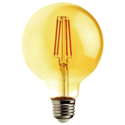 LINUS LN-5720 FILAMENT ნათურა E27 4W 2200K 400LM AMBER