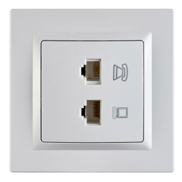 LINUS LIN-3247 ტელეფონის და ინტერნეტის როზეტი-JUSTSHOP.GE-ზე