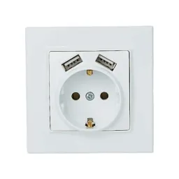 LINUS LIN-3278 ერთადგილიანი როზეტი ორმაგი USB-განყოფილებით-JUSTSHOP.GE-ზე