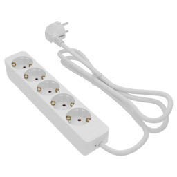 LINUS LIN-E5X2M დამაგრძელებელი დამიწებით 5 ადგილიანი 2 მეტრი-JUSTSHOP.GE-ზე