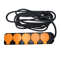 LINUS LIN-LU5x5MC დამაგრძელებელი 5 ადგილიანი 5 მეტრიანი წყალგამძლე-JUSTSHOP.GE-ზე