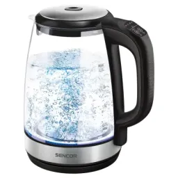 ელექტრო ჩაიდანი Sencor SWK 2090BK Electric Kettle, Volume 2.0L, 50-100 °C, Power Input: 2200 W, Central 360°,Glass, Black Line