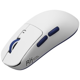 მაუსი Royal Kludge RK M30 Gaming Mouse Wireless, 2.4GHz, Bluetooth, USB White Blue-JUSTSHOP.GE-ზე
