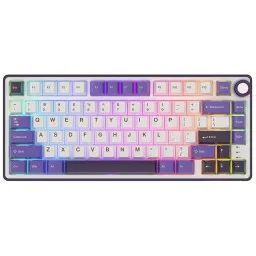 კლავიატურა Royal Kludge RK R75 RGB Mechanical Keyboard, Brown switch, Hot Swappable, Hot Swappable, Type-C wired, Blackberry-JUSTSHOP.GE-ზე