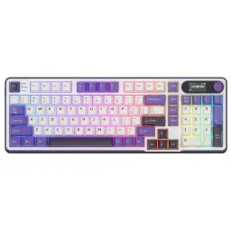 კლავიატურა Royal Kludge RK S98 RGB Mechanical Keyboard, Chartreuse switch, Smart Display, Hot Swappable, Type-C wired, Bluetooth 5.0, 2.4GHz, Blackber-JUSTSHOP.GE-ზე