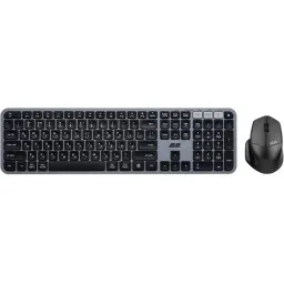 კლავიატურა და მაუსი 2E Combo keyboard and mouse MK440 WL/BT, EN/UK, grey-black-JUSTSHOP.GE-ზე