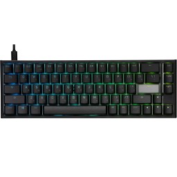 მექანიკური კლავიატურა Ducky Keyboard One 2 SF, Cherry Blue, RGB LED, RU, Black-White-JUSTSHOP.GE-ზე