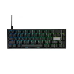 მექანიკური კლავიატურა Ducky Keyboard One 2 SF, Cherry Speed Silver, RGB LED, RU, Black-White-JUSTSHOP.GE-ზე