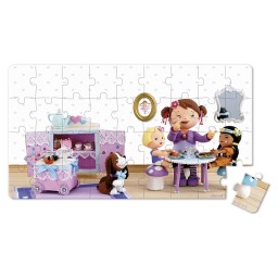 ფაზლი Janod Set of 2 puzzles Lola arranges a tea party J02769