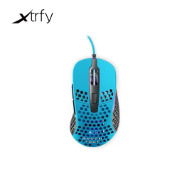 გეიმერული მაუსი Xtrfy Gaming mouse M4 RGB USB Miami Blue-JUSTSHOP.GE-ზე