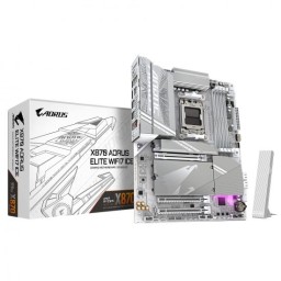 დედაპლატა GIGABYTE Motherboard X870 A ELITE WF7 ICE sAM5 X870 4xDDR5 M.2 HDMI ATX-JUSTSHOP.GE-ზე