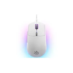მაუსი SteelSeries Mouse Rival 3 Gen 2, RGB, USB-A/WL/BT, white