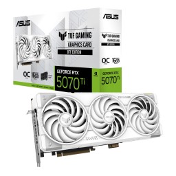 ვიდეო დაფა ASUS Graphic Card GeForce RTX 5070 TI 16GB GDDR7 OC TUF-RTX5070TI-O16G-WHITE-GAMING WHITE-JUSTSHOP.GE-ზე
