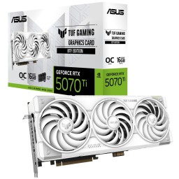 ვიდეო დაფა ASUS Graphic Card GeForce RTX 5070 TI 16GB GDDR7 OC TUF-RTX5070TI-O16G-BTF-WHITE-JUSTSHOP.GE-ზე