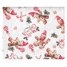 სუფრა Ardesto Tablecloth Christmas Gingerbread 120х140cm, 100% polyester, red