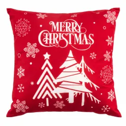 დეკორატიული ბალიში Ardesto Pillow decor. Christmas 45х45cm, 100% polyester, red