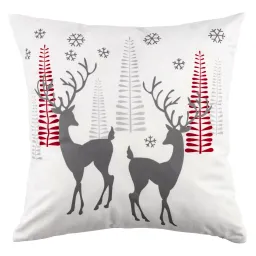 დეკორატიული ბალიში Ardesto Pillow decor. Christmas Deer 45х45cm, 100% polyester, white