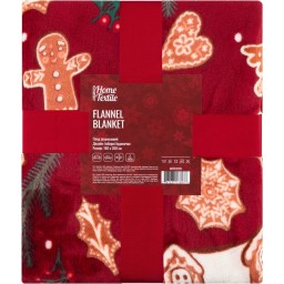 ფლანელის პლედი Ardesto Christmas Flannel blanket 160x200cm, 100% polyester, Gingerbread houses-JUSTSHOP.GE-ზე