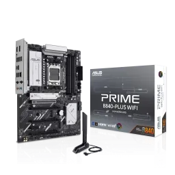 დედაპლატა ASUS Motherboard PRIME B840-PLUS WIFI sAM5 B840 4xDDR5 M.2 HDMI DP WiFi BT ATX-JUSTSHOP.GE-ზე