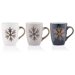 კერამიკული ჭიქა Ardesto Mug Christmas Snowflake, 320ml, ceramic, in assortment-JUSTSHOP.GE-ზე