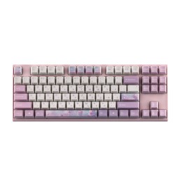 მექანიკური კლავიატურა Mechanical keyboard Varmilo VEM87 Dreams On Board 87Key, EC V2 Jasmine, USB-A, EN/UKR, White Led, Рожевий-JUSTSHOP.GE-ზე
