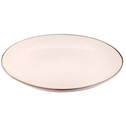 სადილის თეფში Ardesto Dinner plate Emilia, 27.5cm, ceramic, beige-JUSTSHOP.GE-ზე
