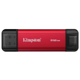გარე SSD დისკი Portable SSD Kingston 512GB USB 3.2 Gen 2 Dual USB-A R1050/W950MB/s-JUSTSHOP.GE-ზე