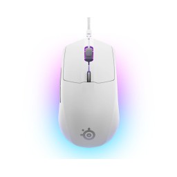 მაუსი SteelSeries Mouse Rival 3 Gen 2, RGB, USB-A, white