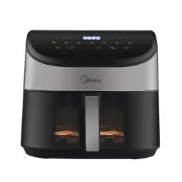 Midea აეროგრილი (Air Fryer) 5.5ლ, სენსორული ეკრანით და გამჭვირვალე ფანჯრით MF-CY55WK2