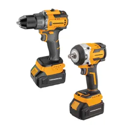 Keengross KG-81124B 20V სახრახნისი + ქანჩმომჭერი ელემენტზე 2x4Ah BL