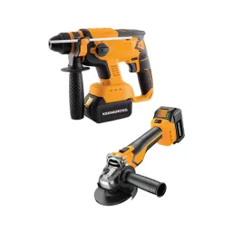 Keengross KG-83634B 20V პნევმატური დრელი + კუთხსახეხი ელემენტზე 2x4Ah BL