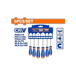 სახრახნისის ნაკრები 6ც (WSS1206)-JUSTSHOP.GE-ზე