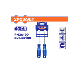 სახრახნისების 2-ცალიანი კომპლექტი (6.5x100მმ, PH2x100მმ) (WSS2302)-JUSTSHOP.GE-ზე