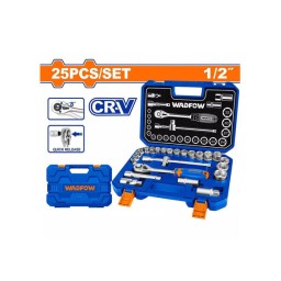 ქანჩის გასაღებების ნაკრები 25ც (WST2D25)-JUSTSHOP.GE-ზე