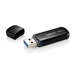Apacer USB ფლეშ მეხსიერაბის ბარათი 64GB USB 3.1 Type-A AH355 Black-JUSTSHOP.GE-ზე