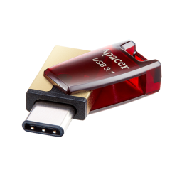 Apacer USB ფლეშ მეხსიერაბის ბარათი USB 3.1 Type-C Mobile Flash Drive AH180 64GB Red RP
