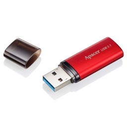 Apacer USB ფლეშ მეხსიერაბის ბარათი 64GB USB 3.1 Type-A AH25B Red