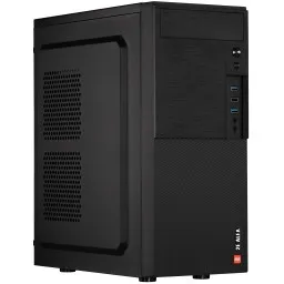 2E Computer case ALFA (E190-3U) MidT,2xUSB2.0,1xUSB3.0, steel (side panel), without PSU, black-JUSTSHOP.GE-ზე