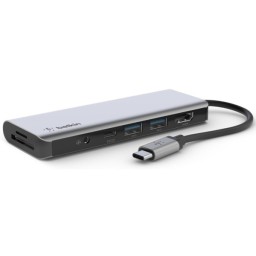 Belkin Hub USB-C 7in1 Ethernet/HDMI/VGA/2хUSB-A/USB-C/SD/microSD/jack3.5