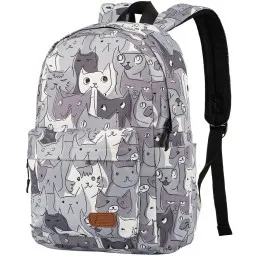 ზურგჩანთა 2E Backpack, TeensPack Cats, Gray-JUSTSHOP.GE-ზე