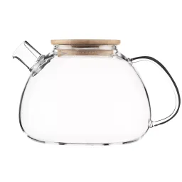 ჩაის დასაყენებელი Ardesto Tea pot Midori, 1500 ml, borosilicate glass, bamboo-JUSTSHOP.GE-ზე