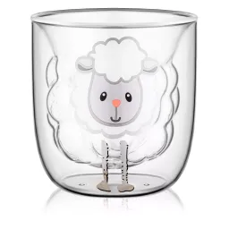 ჭიქა Ardesto Double wall mug set 300ml, 2pcs, borosilicate glass, transparent