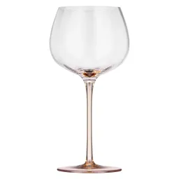 ჭიქების ნაკრები Ardesto Wine glasses set Black Mars Amber 420ml, 2pcs, glass, transparent-golden-JUSTSHOP.GE-ზე