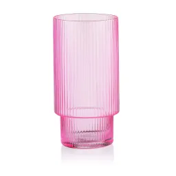 ჭიქების ნაკრები Ardesto Long glasses set, 380ml, 2pcs, glass, pink-JUSTSHOP.GE-ზე