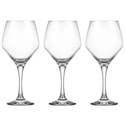 ჭიქების ნაკრები Ardesto Wine glasses set Loreto 440ml, 3pcs, glass, transparent-JUSTSHOP.GE-ზე