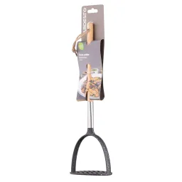 კარტოფილის საჭყლეტი Ardesto Potato Masher Midori, 33сm, nylon, wood, stainless steel, black-JUSTSHOP.GE-ზე