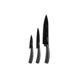დანების ნაკრები Ardesto Black Mars Knives Set 3 pcs, black, stainless steel, plastic-JUSTSHOP.GE-ზე