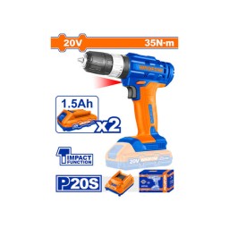 Li-Ion ელ. ხრახნდამჭერი 20V (WCDP522)-JUSTSHOP.GE-ზე