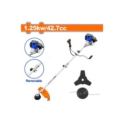 ბალახის სათიბი და ბუჩქის საკრეჭი ბენზინის ძრავზე (WGM2543)-JUSTSHOP.GE-ზე